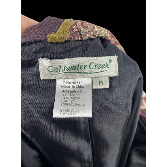 Coldwater Creek Skirt Medium Patchwork Gypsy Core Y2K Boho Artsy Mixed Fabrics - Picture 10 of 12